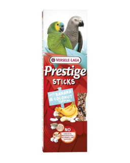 Versele-Laga Prestige Sticks Big Parrots With Banana & Coconut Topping 140g