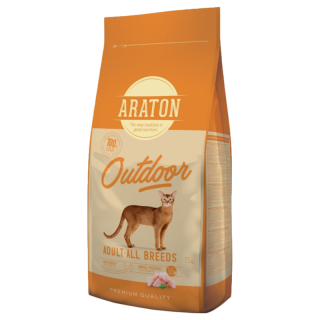 Araton Cat Adult Outdoor Active All Breed Poultry 15kg